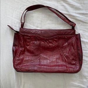 Vintage 80s Eel Skin Purse - image 1